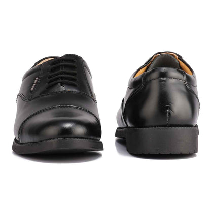 Red Chief Leather Low Ankle Lace Up Black Formal Shoes For Men |RC0959L 001