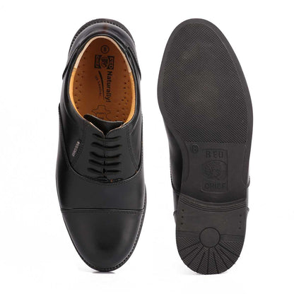 Red Chief Leather Low Ankle Lace Up Black Formal Shoes For Men |RC0959L 001