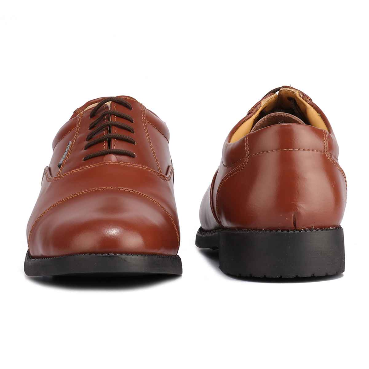 Red Chief Leather Low Ankle Lace Up Tan Formal Shoes For Men |RC0959L 006