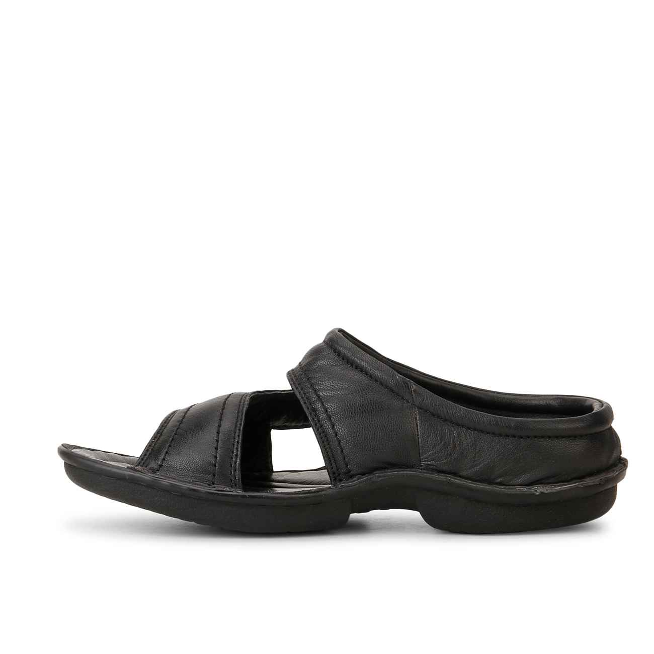 Red Chief Mens Original Black RC 248 Casual Leather Sandal