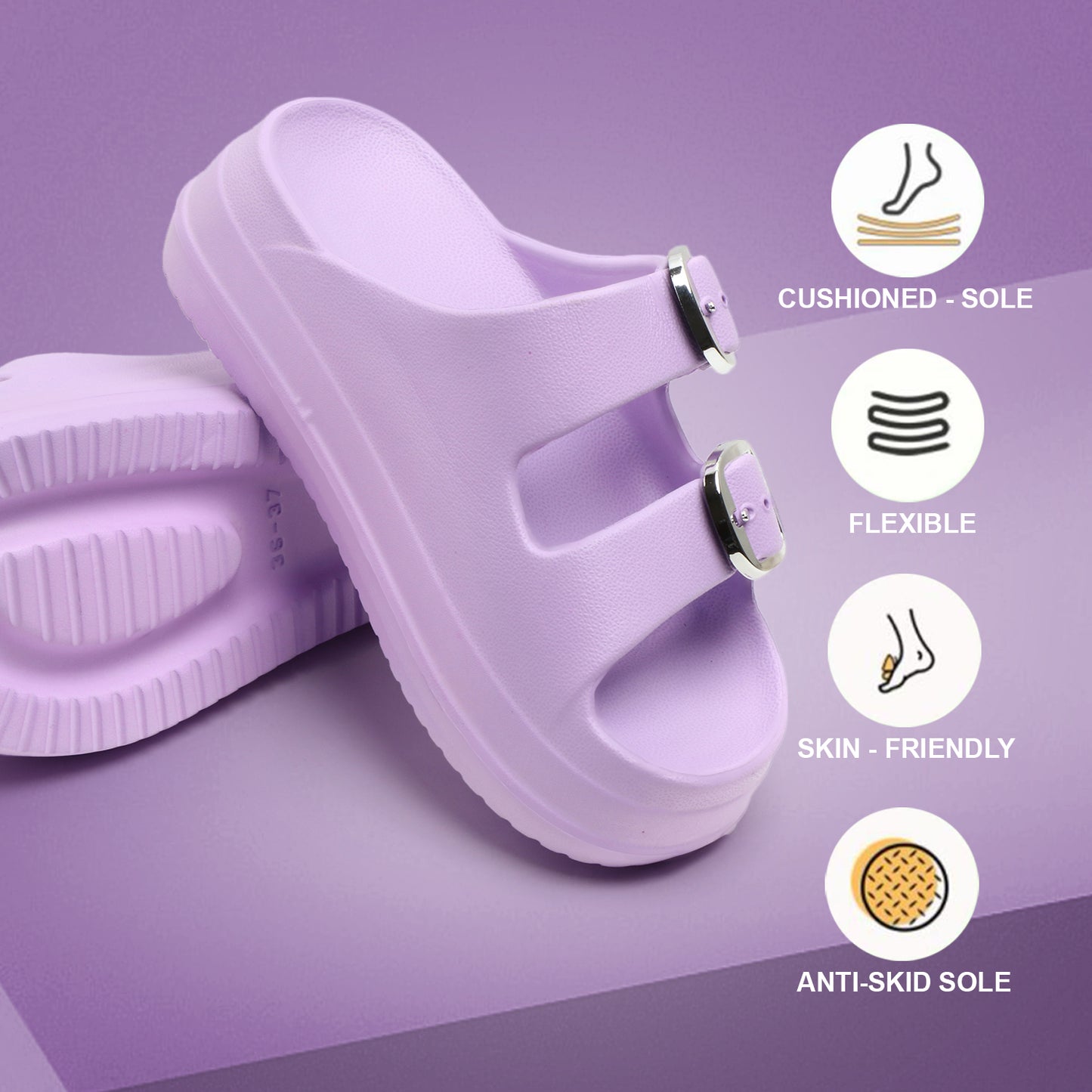 tomsy choice duble_buckle_purple