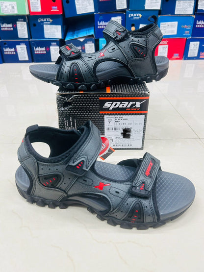 Sparx SS-590 Men's Office Sandal | Tan Black | Buy Online India