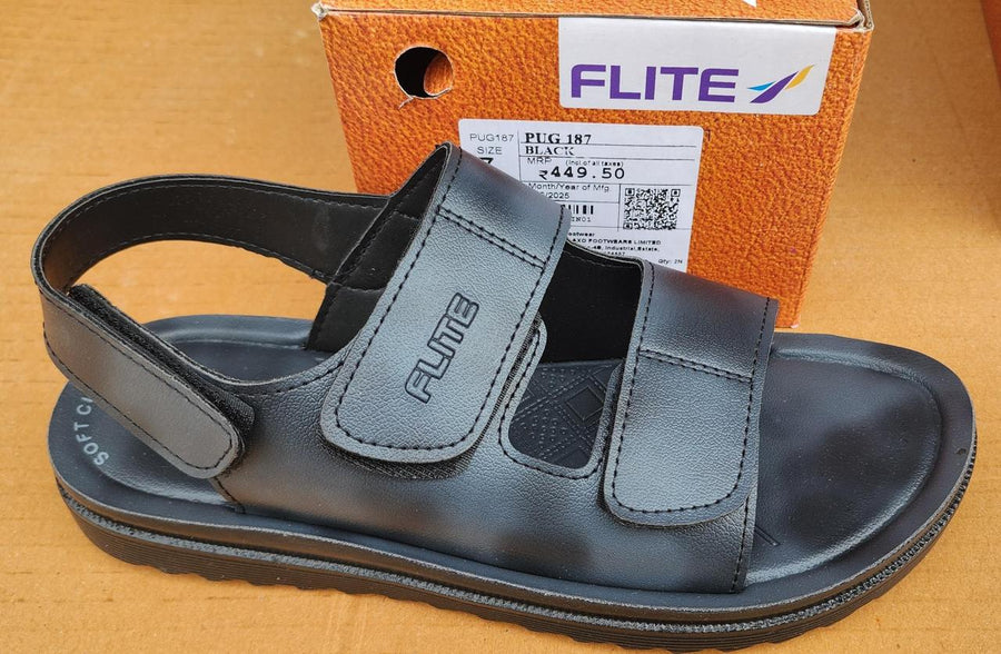 Flite PUG187 Men's Footwear | Black & Brown | Buy Online India
