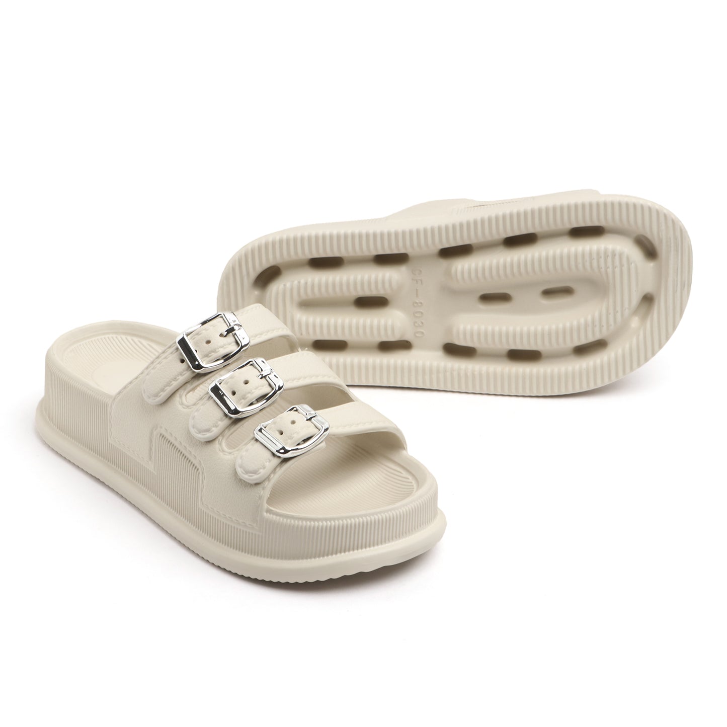 tomsy choice triple_buckle_beige