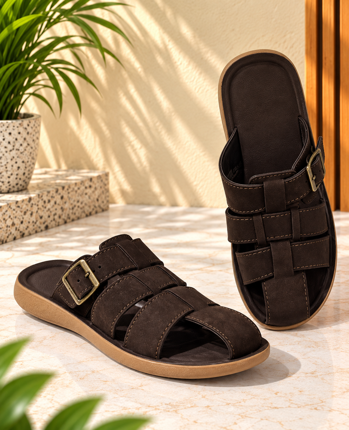 flite mens flite pug195 leather chappal