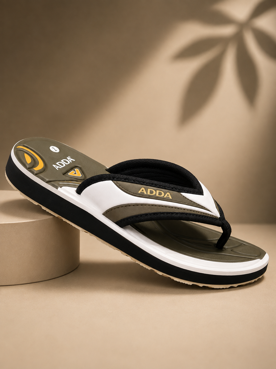 MENS ADDA BFF ROLEX 2 CHAPPAL - FULL BLACK