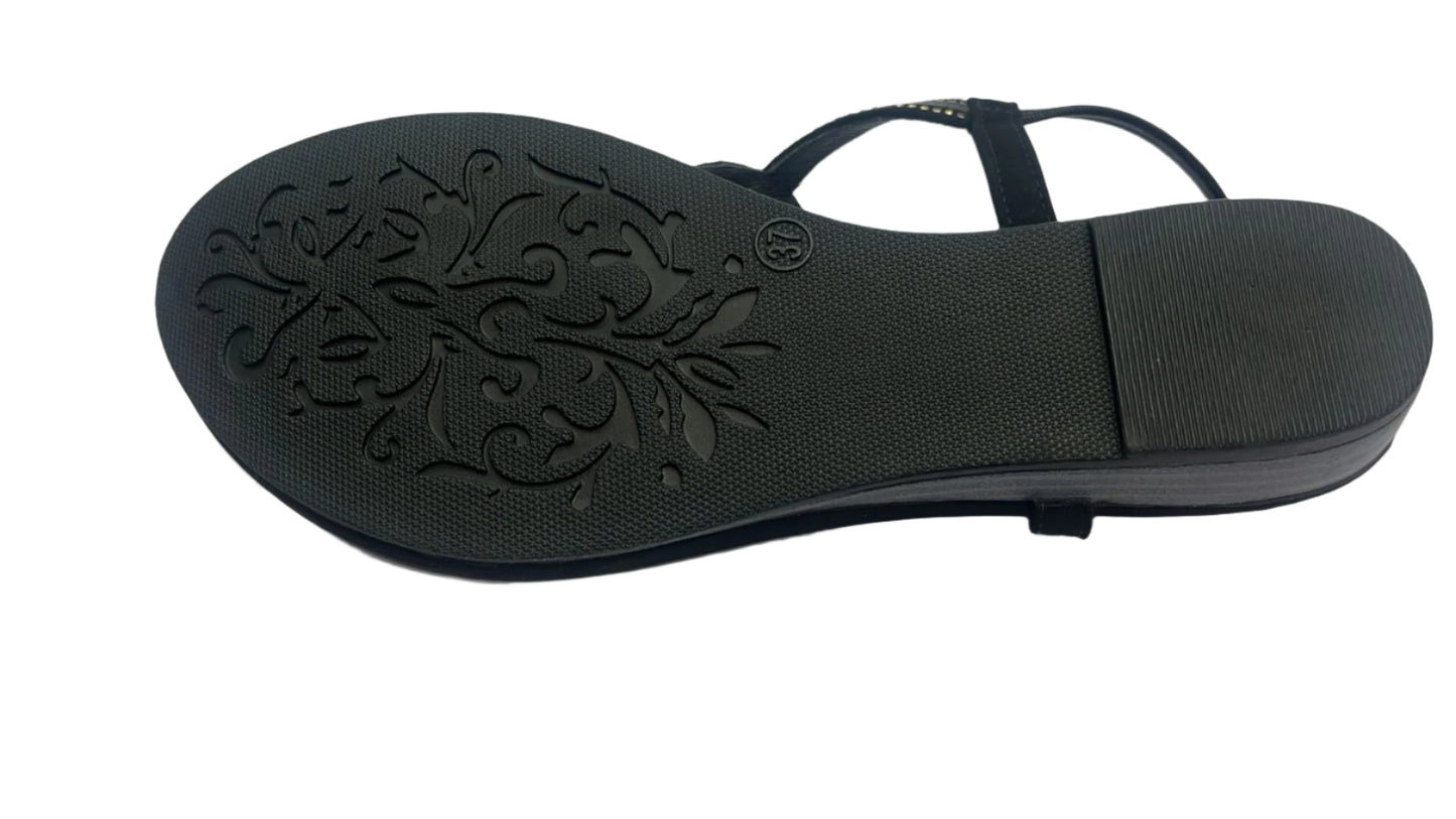 Women’s ladies Sober sandal full black doctor pad soft cushion Pepper DS 1422284  L-002