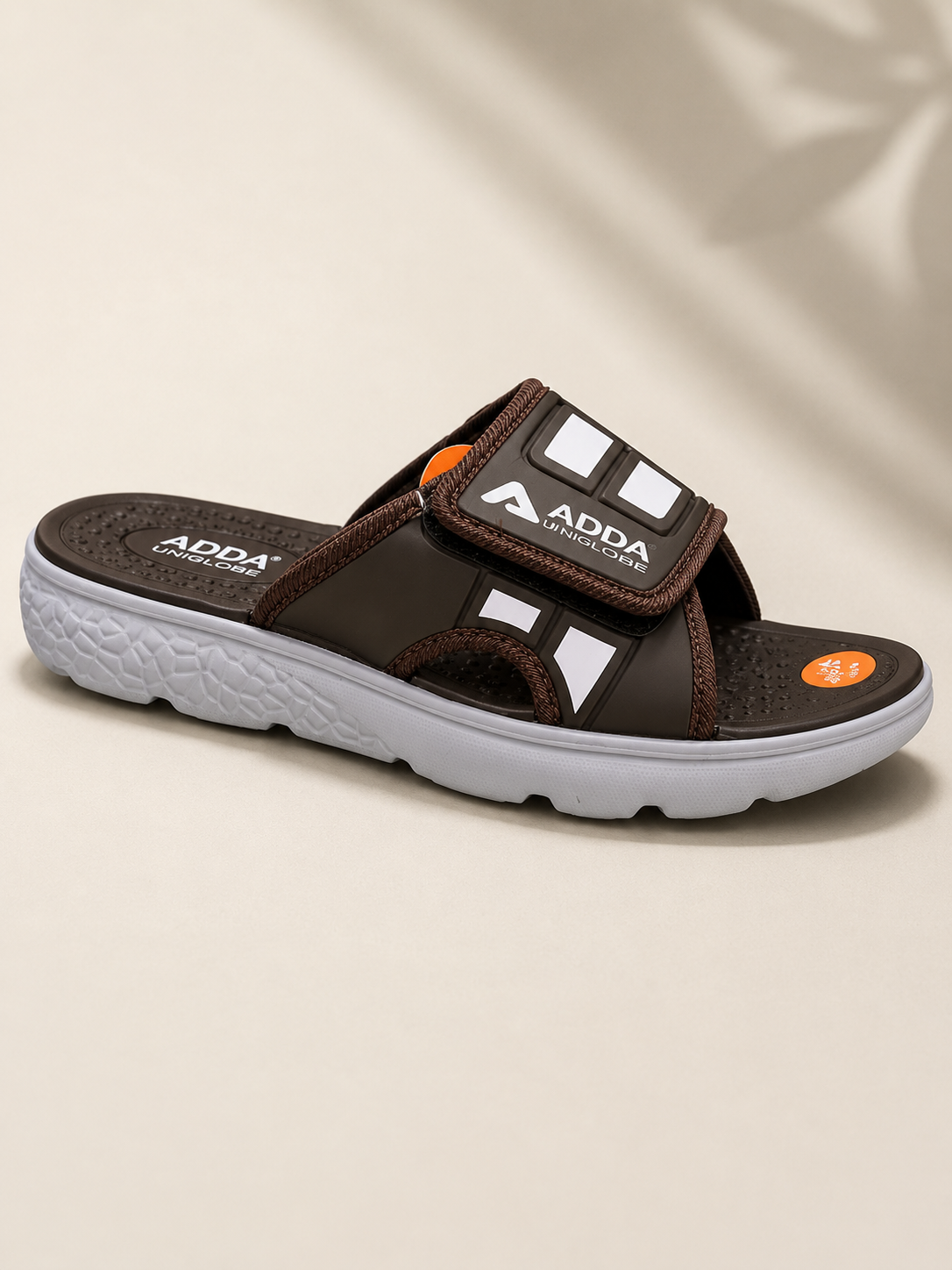 MENS ADDA ART ICLOUD 004 CHAPPAL - BROWN/LT.GREY