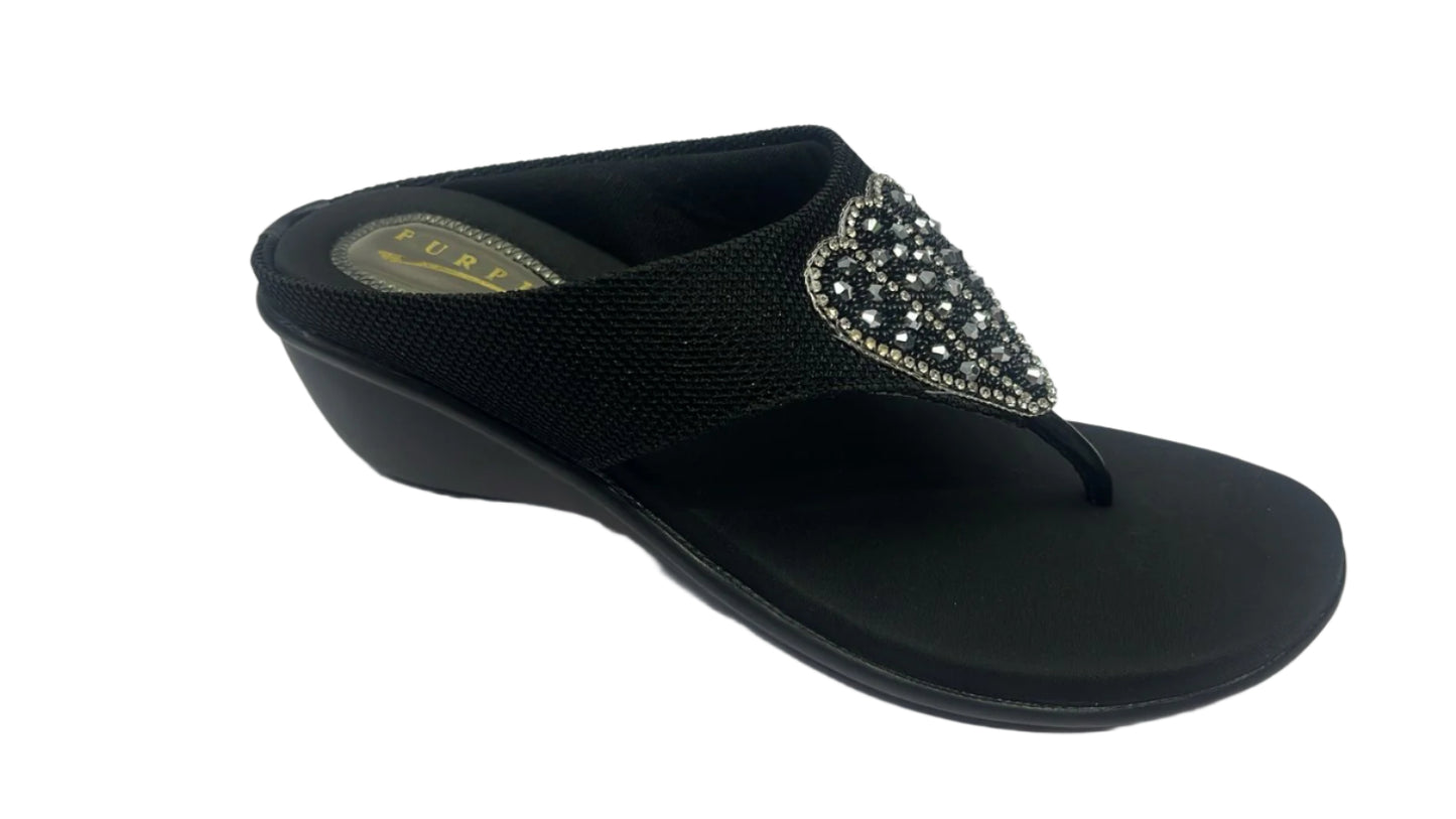 Women medium heel chappal with ice sole dS l3535