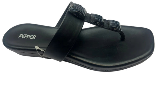 Women flat heel dS 1422341 L-140 party wear black comfortable