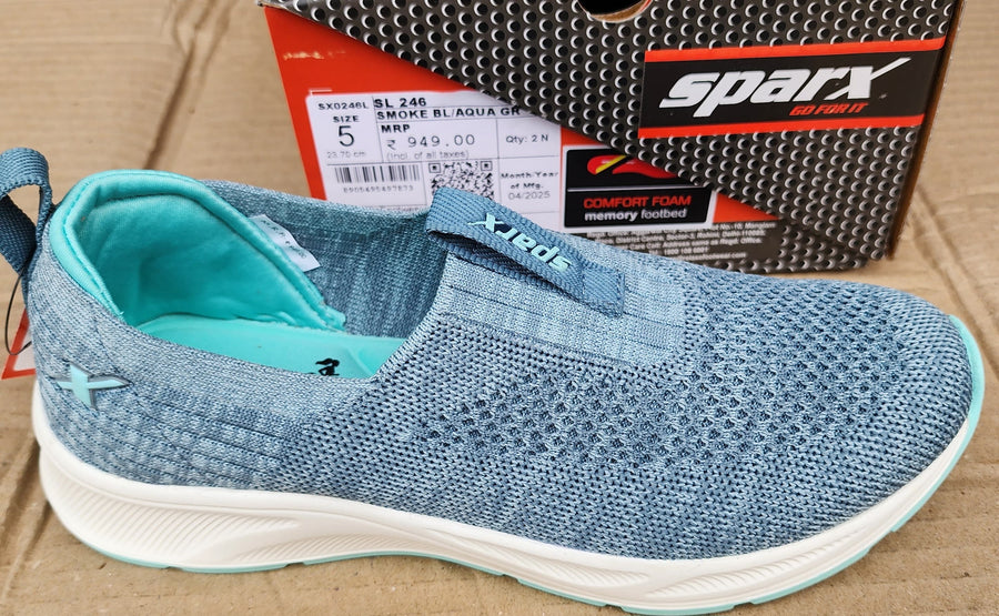 Sparx SL246 Women's Sports Shoes | Blue & Coral | Buy Online India