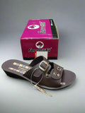 Forresta LS-651 Women's Slipper | Black & Brown | Buy Online India