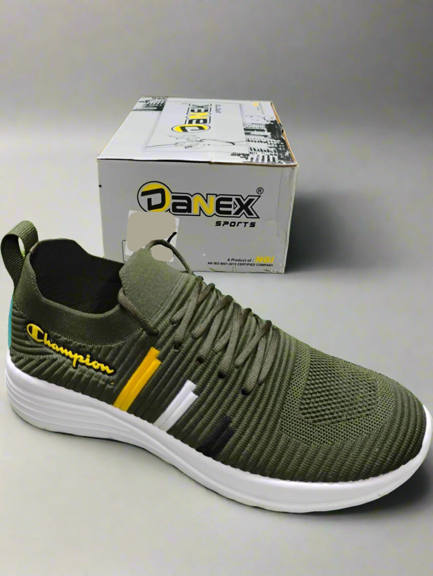 ADMA Alpha-8 Men's Sports Shoes | Olive | Buy Online India