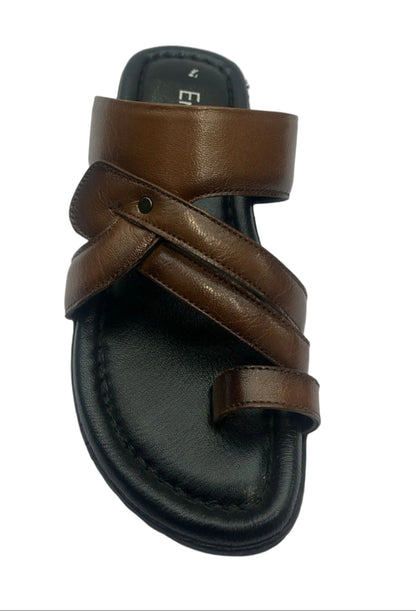 Men’s soft padding cushion leather Chappal with Pu ice sole DS 23077 C-1675