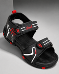 MENS PARAGON 9151 SANDAL - BLACK/RED