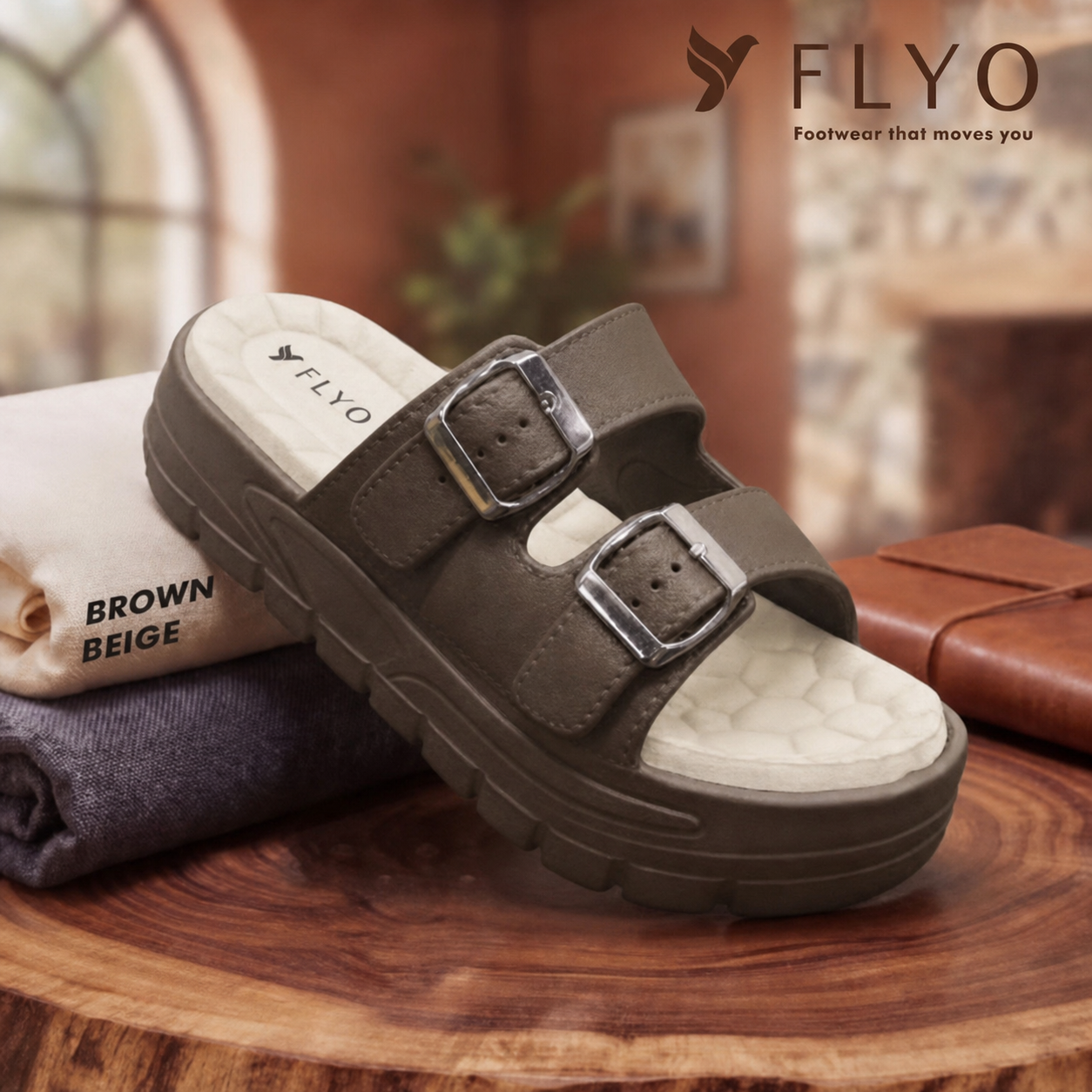 FLYO FLOAT Women's Platform Sandals