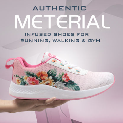 Flower Sport Shoes - Pink