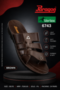 MENS PARAGON 6743 CHAPPAL - BROWN