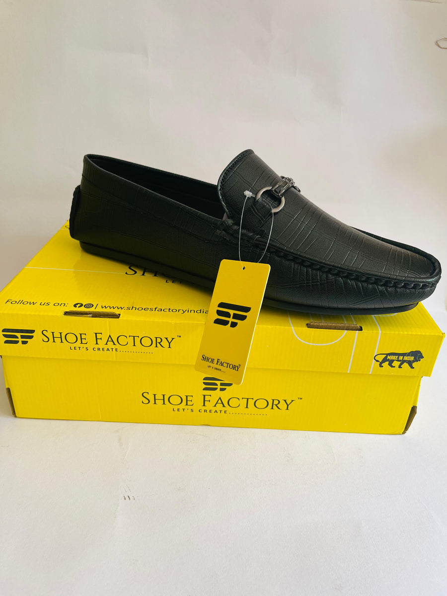 Shoefactory DH-107 Men's Leather Shoes | Black | Buy Online India