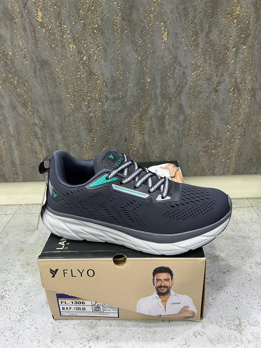 Lakhani FL1306 Men's Sports Shoes | Dark Grey | Buy Online India