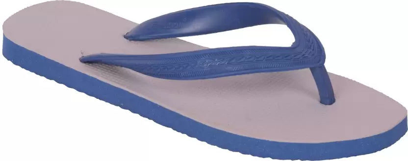 Paragon Hawai Men's Cushion Slipper | White & Blue | Buy Online India