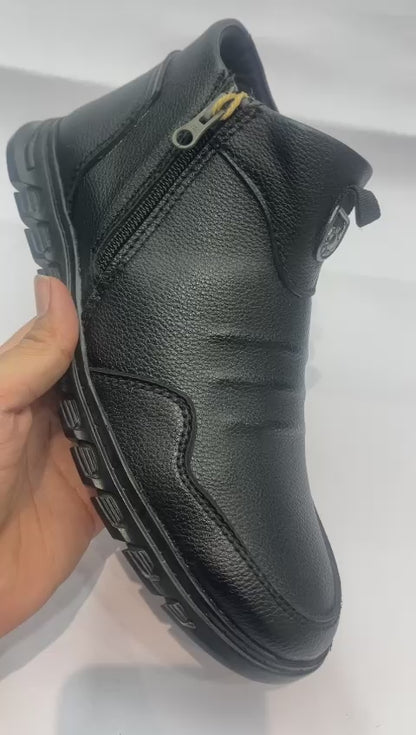 Men’s full ankle leather wear casual shoes Soft padding and cushioning DS 6501 k-652