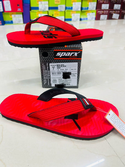 Sparx SFU-204 Men's Daily Wear Chappal | Grey & Red | Buy Online India