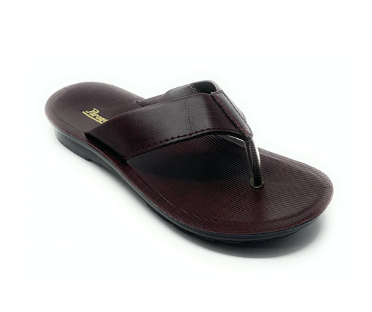 Paragon Men's 6194 Dark Brown Waterproof Round Toe Flipflop Thong And Chappal