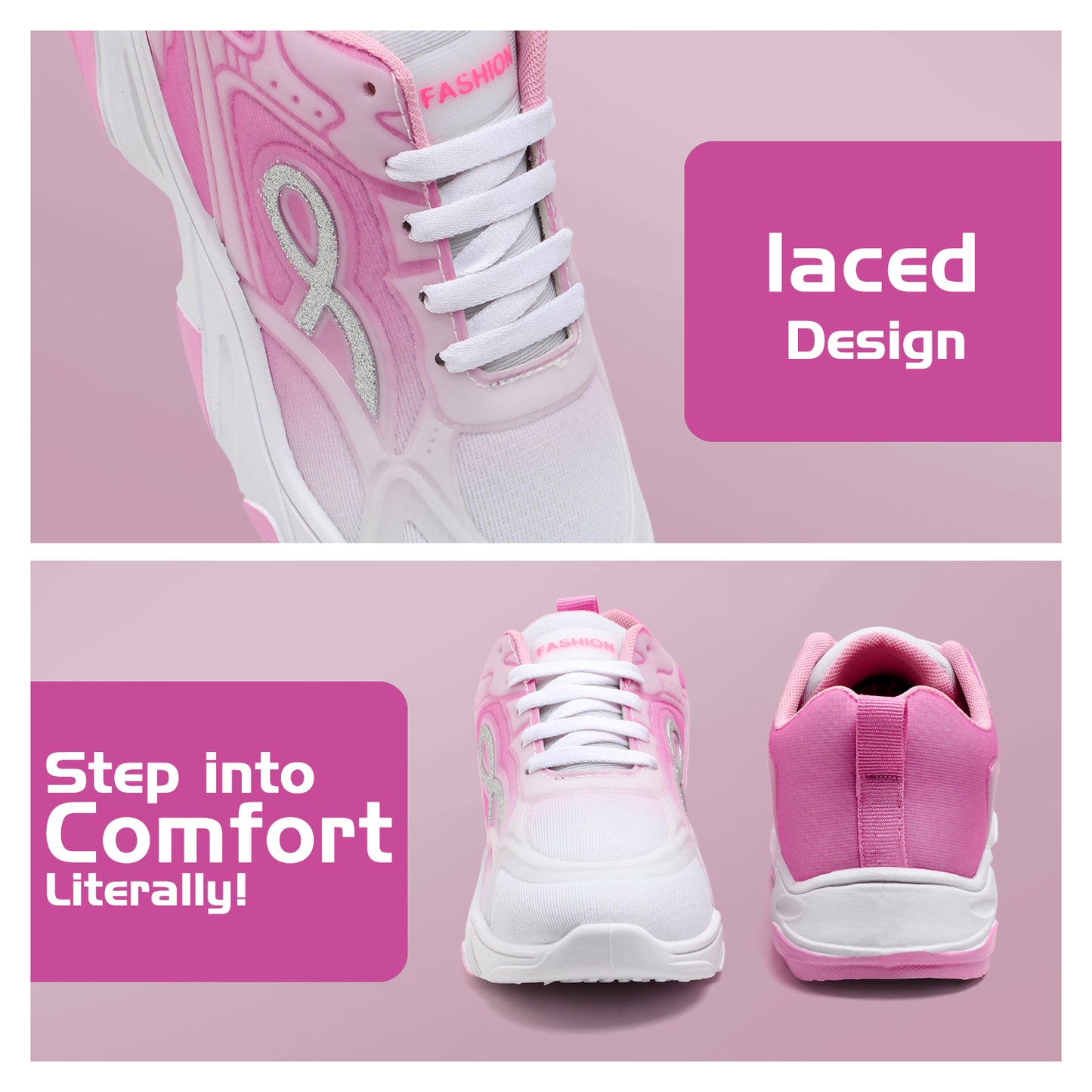 Shine Sport Shoes - Pink