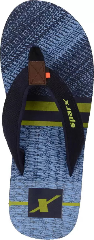 Sparx  Men SFG-49 Navy Blue Fluorescent  Men Flip Flops
