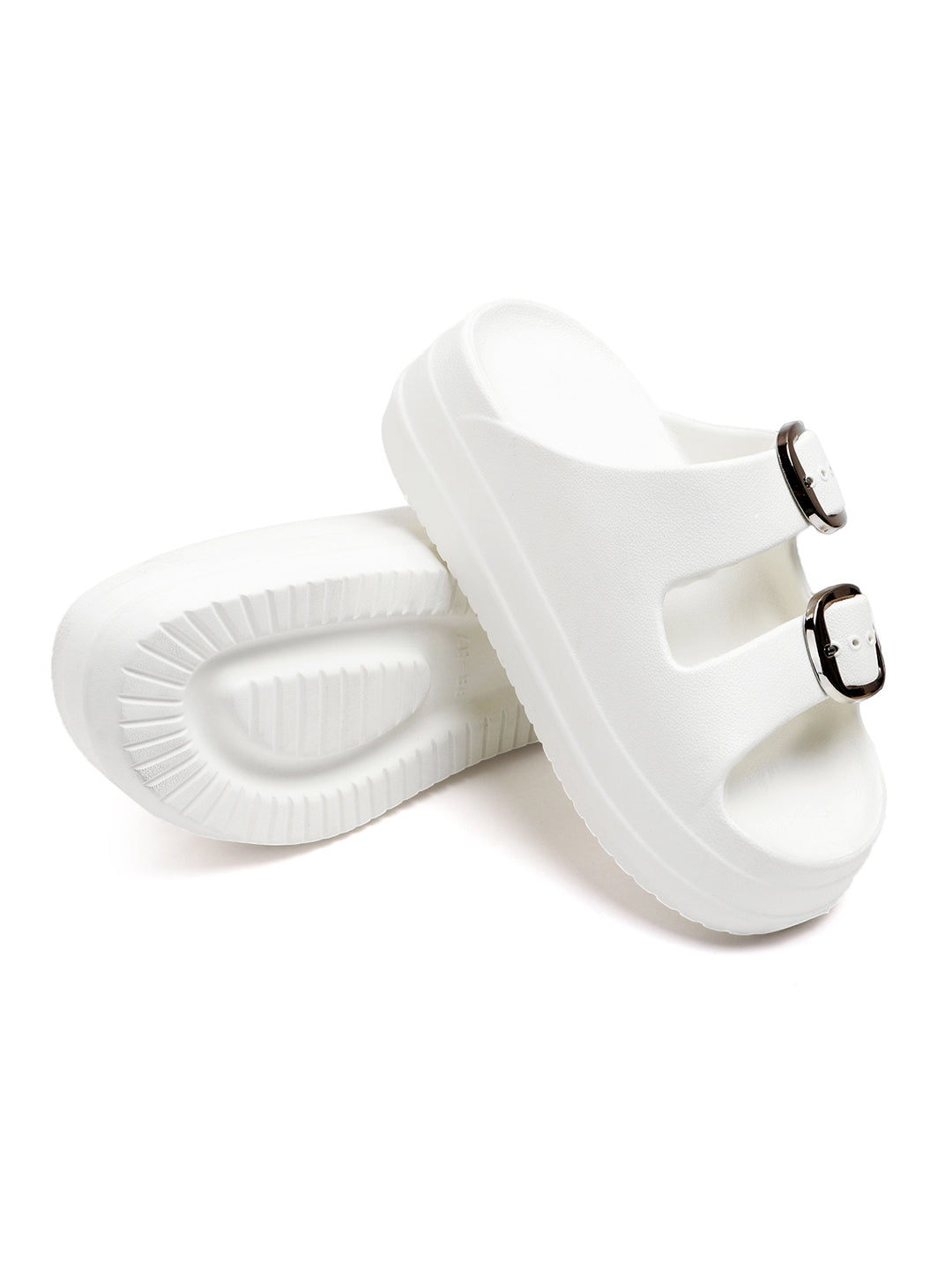 tomsy choice duble_buckle_white