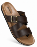MENS EEKEN 6146 CHAPPAL - BROWN/BEIGE