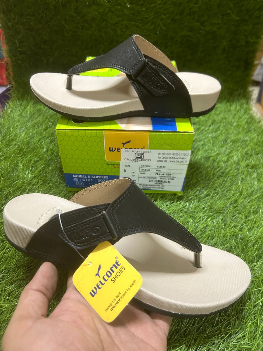 Welcome VLD28 Women's Footwear | Black | Buy Online India