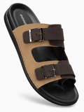 MENS EEKEN 6182 CHAPPAL - BEIGE/BROWN