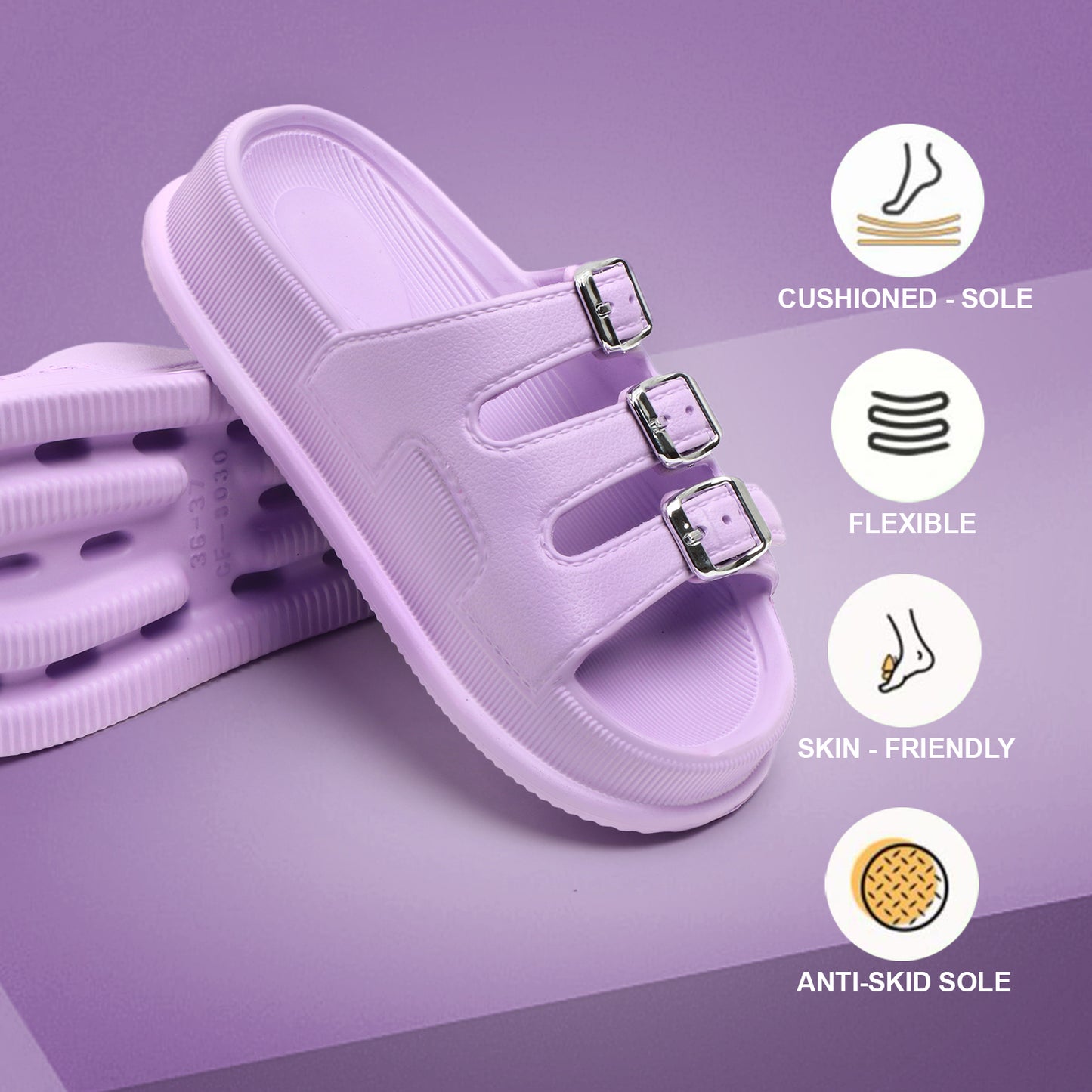 tomsy choice triple_buckle_purple
