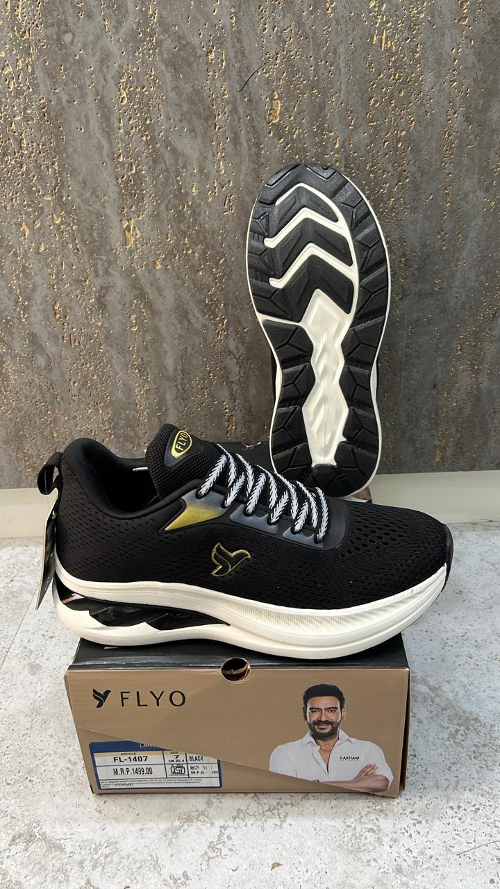 Lakhani FL1407 Men's Sports Shoes | Black | Buy Online India